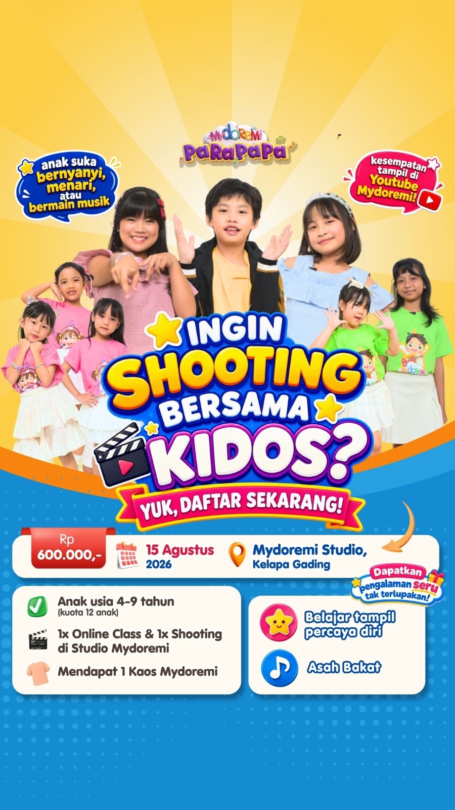Shooting bersama Kidos